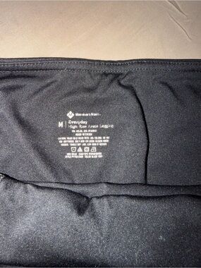 Members Mark Everyday High-Rise Ankle Leggings - Black